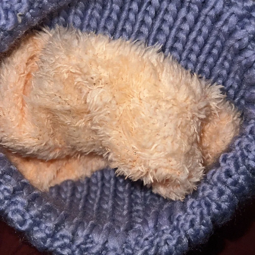 Kids‎ soft Tone Double Pom beanie